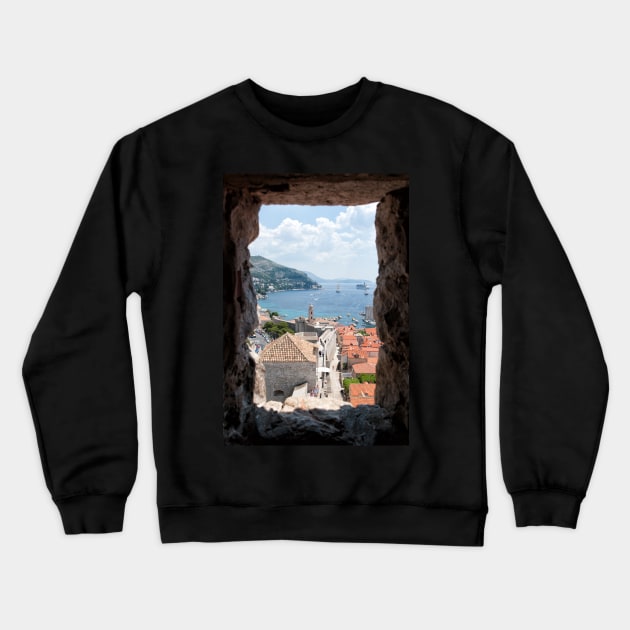 Peeking Out On the Adriatic Crewneck Sweatshirt by krepsher